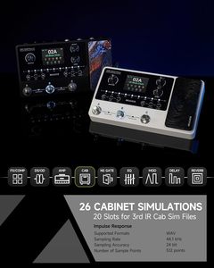 Pédale multi-effets compacte MOOER GE150 Plus Li Black, nouvelle génération, pour modélisation d'amplis de guitare, outil de jamming, looper, <span class=keywords><strong>machine</strong></span> à rythmes, batterie 9h. - Product Image 5