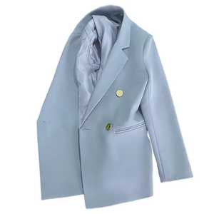 2026 <b>Women</b> <b>Coat</b> New <b>Spring</b> Autumn Elegant Leisure Solid Long Sleeved Blazers Korean Fashion Luxury Loose Fit <b>Women's</b> Clothing - Product Image 3