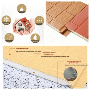 Casa Prefabricada Ligera con Panel Sándwich de PU Integrado, Paneles Metálicos para Techo y Pared con Aislamiento de Poliuretano Ignífugo - Product Image 4