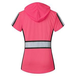 Polo reflectante de manga corta de verano de alta visibilidad, Polo para exteriores, ropa de trabajo, tela de seguridad para la construcción - Product Image 3