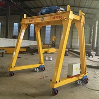 Pont roulant mobile portable MH avec palan électrique à câble pour atelier intérieur