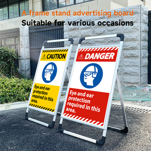 Panneaux publicitaires en métal pour trottoir, panneaux de signalisation pour <span class=keywords><strong>immobilier</strong></span>, panneaux d'affichage en plastique pour extérieur, vente en gros - Product Image 2