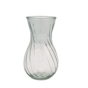 Vase en verre de Texture pour décoration maison, bonne qualité, style utilitaire, élégant, Texture douce, motif floral