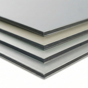 Panneaux composites en aluminium ignifuges <span class=keywords><strong>de</strong></span> qualité A2 ALUSHINE brossés Alcobond pour usage hôtelier et revêtement mural - Product Image 4