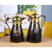 Lujo 1L árabe termo térmico europeo cafetera vidrio interior pato facturado tetera agua té vacío plástico 800ml para fiestas
