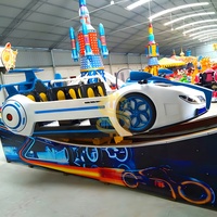 Manège Voiture Volante Électrique pour Enfants, Équipement de Parc d'Attractions, Centre Commercial Intérieur, Construction en Fibre de Verre et Acier 8/13