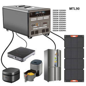 Station d'alimentation portable LiFePO4 à onde sinusoïdale pure, entrée solaire, charge sans fil, charge rapide XT90, sortie CA 220V, 4000+ cycles - Product Image 1