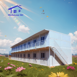 Maison en conteneur pliable portable et durable avec structure en acier et panneaux isolés pour dortoir d'étudiants ou utilisation en camp éloigné - Product Image 1