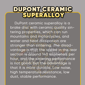 Convient aux plaquettes de disque de frein avant et arrière résistantes à l'usure de la moto de rallye tout-terrain Apulia Terra 150 ADV - Product Image 6