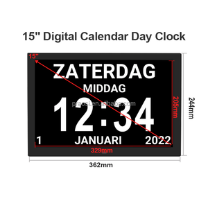 Horloge numérique de calendrier et de rappel de médicaments avec alarme pour personnes âgées, patients atteints de démence, vision défectueuse, Alzheimer - Product Image 6