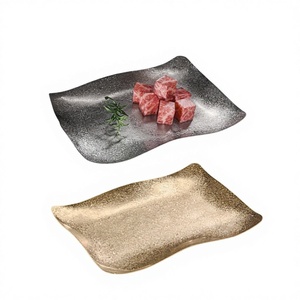 Yolecen Edelstahl Rechteckige Kommerzielle Flache Platte Mikrowellengeeignet Modernes Schlichtes Design Restaurant Grillplatte - Product Image 1