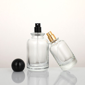 In Stock Wholesale 30ml Black Ball Cap Press Spray <b>Bottle</b> Travel <b>Sample</b> <b>Perfume</b> Cosmetic Container - Product Image 3