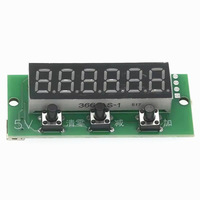 Module de compteur numérique à tube LED rouge à 6 chiffres 0-999999, addition et soustraction cumulative avec mémoire, alimentation 5V DC