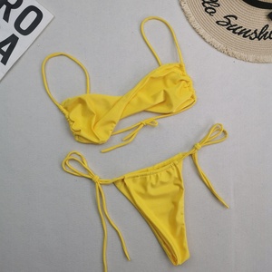 Bikini Brasiliano Sexy Micro Perizoma 2023, Costume da Bagno Donna con Lacci, Costume da Bagno Fluorescente, Abbigliamento da Spiaggia Femminile - Product Image 4