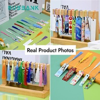 Marque-pages vierges en aluminium pour sublimation, transfert thermique, en vrac, réutilisables, avec trou, pour la création de marque-pages DIY avec pompons colorés