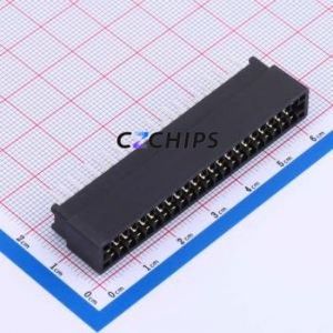 ED44BGFBK Gold Finger Connector Through hole Component (THT),P=2.54mm Connector EDGE SLOT 2.54mm 44P Through Hole - Product Image 1