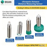Sensor de Nivel Ultrasónico UBX600-GM30-DU-H5 M30, Alcance de 6 Metros, Salida Analógica de 0-10V para Detección de Distancia Industrial
