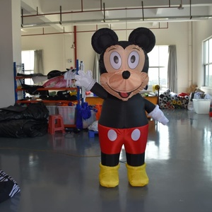 KeepFuns Mascotte Gonfiabile Gigante Personalizzata di Topolino, Modello Gonfiabile di <span class=keywords><strong>Personaggio</strong></span> dei Cartoni per Promozione Eventi e Feste - Product Image 1