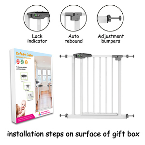 PRODIGY SG002 Opération facile Fermeture automatique Verrouillage à <span class=keywords><strong>pression</strong></span> Extensible Sécurité pour bébé Porte en métal Barrières d'<span class=keywords><strong>escalier</strong></span> de sécurité pour animaux de compagnie - Product Image 5