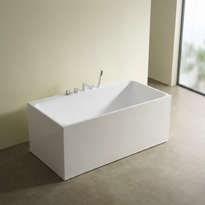 <span class=keywords><strong>Baignoire</strong></span> autoportante rectangulaire moderne, <span class=keywords><strong>baignoire</strong></span> en acrylique, <span class=keywords><strong>baignoire</strong></span> profonde pour trempage - Product Image 1