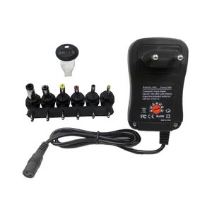 Adaptador de corriente multifuncional regulador de voltaje de 3-12V, enchufe de pared de 30W, regulador de voltaje de CC con cargador de corriente de conmutación USB