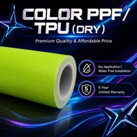 Film de protection de peinture automobile TPU PPF super hydrophobe anti-jaunissement à changement de couleur, garantie 10 ans, résistant aux UV pour carrosserie, installation à sec