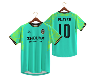 Personalizado de los hombres y las mujeres de la sublimación del calor del juego de verano uniforme del equipo de la personalidad impresa camiseta de fútbol conjunto - Product Image 6