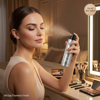 Spray Fixateur de Maquillage Hydratant Mat Longue Tenue 24h, Résistant à l'Eau et à la Transpiration, Anti-Bavures, Marque Privée OEM