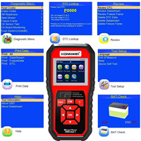 Escáner de Diagnóstico para Automóviles OBDII Universal KONNWEI KW850, Pantalla LCD TFT a Color, 12V, 1 Año de Garantía, Herramientas de Escaneo, Soporte en Español