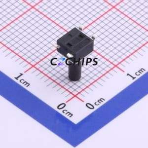 TS-1109S-C-L Tactile Switch SMD-4P,4.5x4.5mm Switch Single Pole Single Throw Round Button 2.6N Vertical Mount - Product Image 2