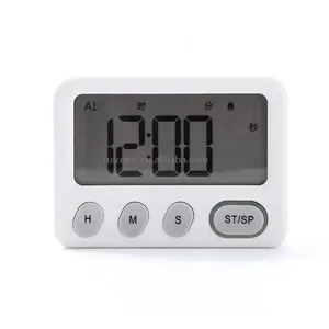 Kids 60 Minuten Studie Educatief Vierkante Digitale Countdown Flash Modus Stille Visuele Timer Met Klok Ruizeinc