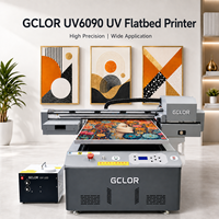 Impresora UV Plana GCLOR UV6090 A1 de 600*900mm con 3 Cabezales de Impresión XP600 para Impresión en Acrílico, Vidrio, Madera, Metal y Carcasas de Teléfono