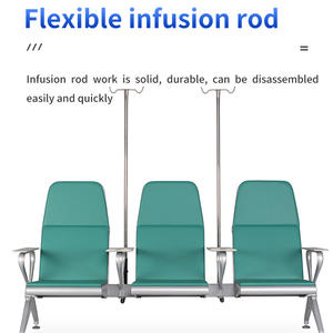 Bekleme odası 3 kişilik bekleme koltuğu <span class=keywords><strong>Iv</strong></span> damla hasta infüzyon sandalye tıp kliniği bekleme sandalyeleri hastane için - Product Image 5