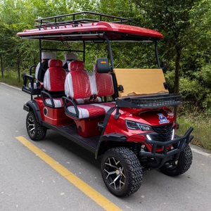 Voiture de <span class=keywords><strong>golf</strong></span> électrique haut de gamme à 6 places pour utilisation en <span class=keywords><strong>camping</strong></span>, prise en charge de la personnalisation 48V/60V/72V, traitement OEM - Product Image 3