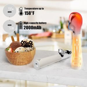 Heated Ice Cream Scoop Electric Scooper for Hard Ice Cream and Desserts Handheld <b>Heating</b> up to 158 Rechargeable with LED - Product Image 6