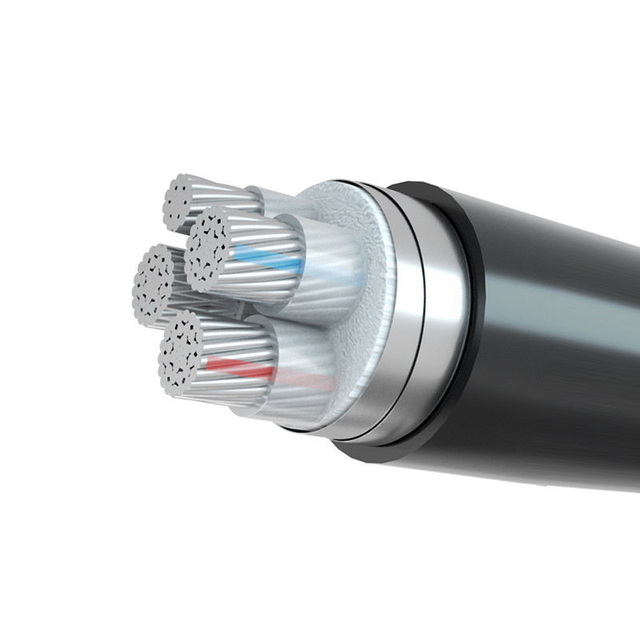 NA2XBY XLPE Insulated Steel Tape Armored Cable 0.6/1KV - 1-5 Core Aluminum PVC Sheathed for Building & Tunnel Power Transmission
