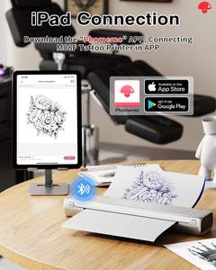 Mini máquina de papel portátil pequeño M08F tatuaje impresión carta tamaño Phomemo A4 impresora térmica tatuaje plantilla impresora - Product Image 5