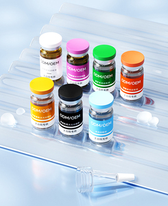Logotipo personalizado impresión impermeable vinilo pegatina holográfica etiqueta con caja para péptidos <span class=keywords><strong>piel</strong></span> reparación Microneedling suero - Product Image 3