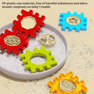 Blocs de construction en plastique ABS pour bébé, ensemble de puzzle éducatif, jouets de transformation pour enfants, assemblage préscolaire pour STEM, <span class=keywords><strong>80</strong></span> pièces - Product Image 4