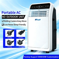 Climatiseur Électrique Portable Tout-en-un 12000 BTU 3-en-1 : Refroidissement, Déshumidification et Télécommande pour Maison, Bureau et Camping-car