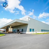 Structure en acier préfabriquée pour entrepôt, galvanisée, sur mesure pour le stockage industriel, entrepôt en acier