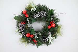 Popular Customized Festive <b>Decorative</b> Artificial Christmas <b>Wreath</b> Home Hanging Artificial Plastic <b>Wreath</b> - Product Image 3