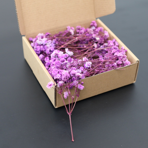 Fleurs de Gypsophile Séchées et Préservées en Boîte, 50 Pièces, Gypsophile Naturelle, Boîte Cadeau, Longue Durée (3-5 Ans) - Product Image 5