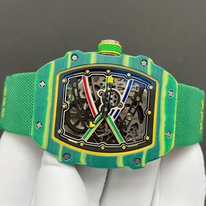 2026 Best Selling Luxury <strong>Watch</strong> Ultra Thin Ultra Light Green 67-02 Carbon Fiber Material Men's Trend Mechanical <strong>Watch</strong> - Product Image 6
