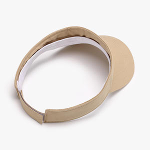 Pare-<span class=keywords><strong>soleil</strong></span> de plage <span class=keywords><strong>d</strong></span>'été unisexe broderie personnalisée logo visière en coton chapeau extérieur protection UV visière - Product Image 2