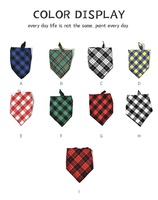 Écharpe en forme de Triangle pour chien et chat, accessoire décoratif pour animaux de compagnie, à motif écossais, chaton, Bandana, vente en gros,
