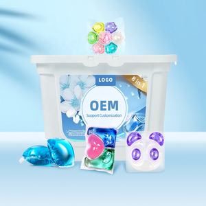 Échantillon Gratuit Emballage Personnalisé Logo Imprimé sur Mesure Capsules de Lessive Vente en Gros Échantillon Disponible Service de Développement de Formule sur Mesure - Product Image 1