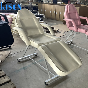 KISEN Table de Massage Portable Luxe Rose Noir Blanc pour Salon de Beauté, Lit Facial Moderne pour Esthéticienne, Spa, Tatouage, Cils - Product Image 4