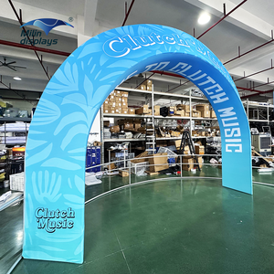 سريع وسريع محمول مخصص الألومنيوم مثلث المعرض التجاري قوس الإعلان مدخل المعرض الحدث - Product Image 3