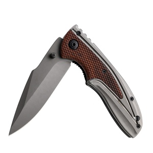 Cuchillo de bolsillo táctico de supervivencia para acampar plegable de alta calidad, hoja plegable portátil con mango de madera para exteriores para uso Industrial - Product Image 3